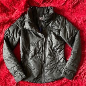 REI Co-op Womens Black Puffer Jacket - Mint